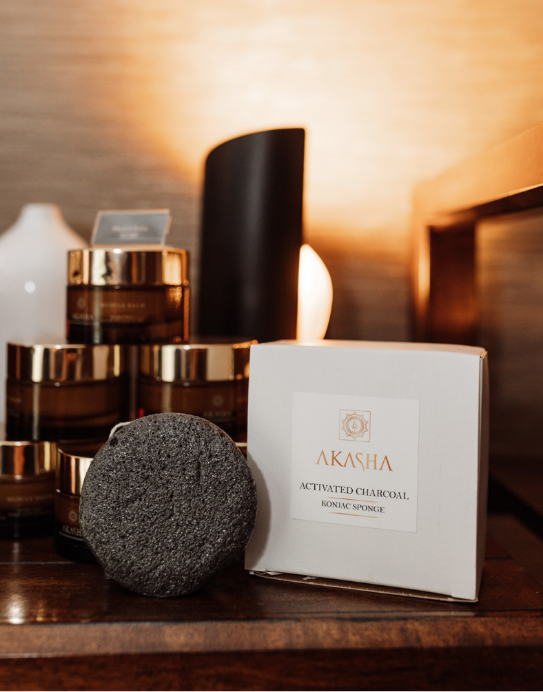 Activated Charcoal Konjac Cleansing Sponge